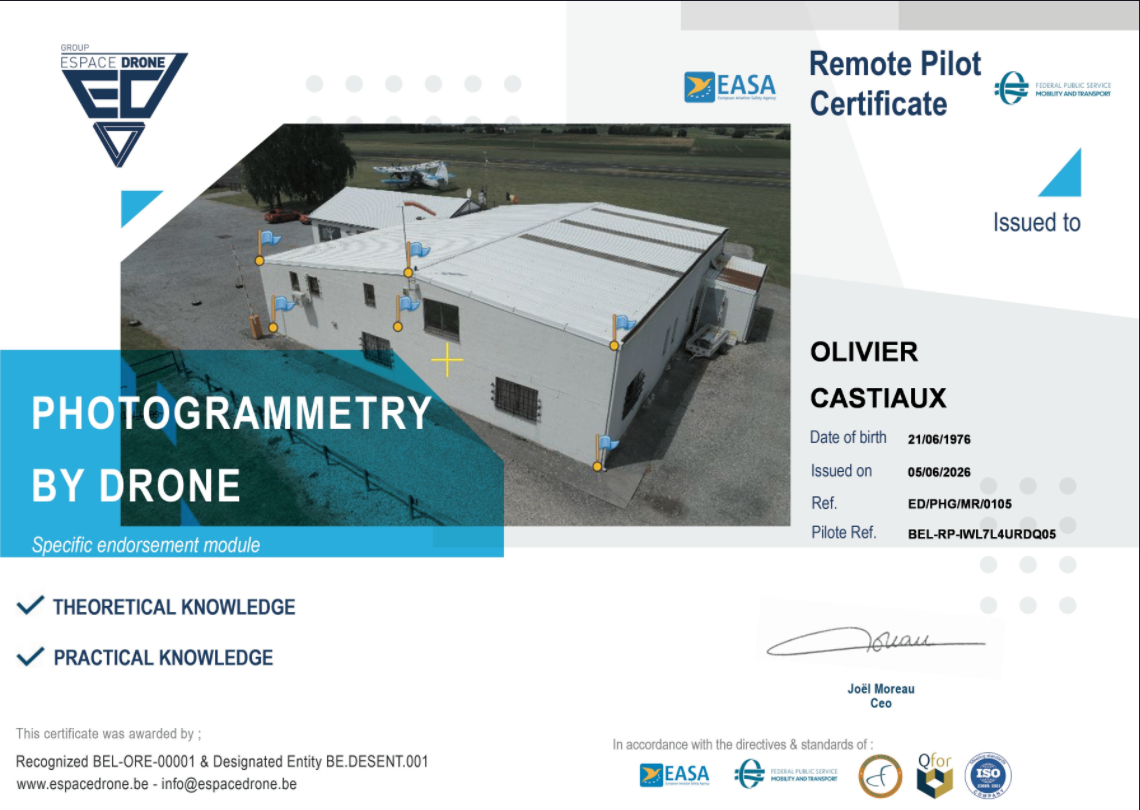 Certificate Photogrammetry