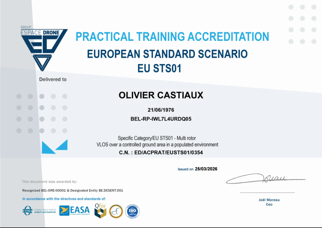 Certificate Practical STS01