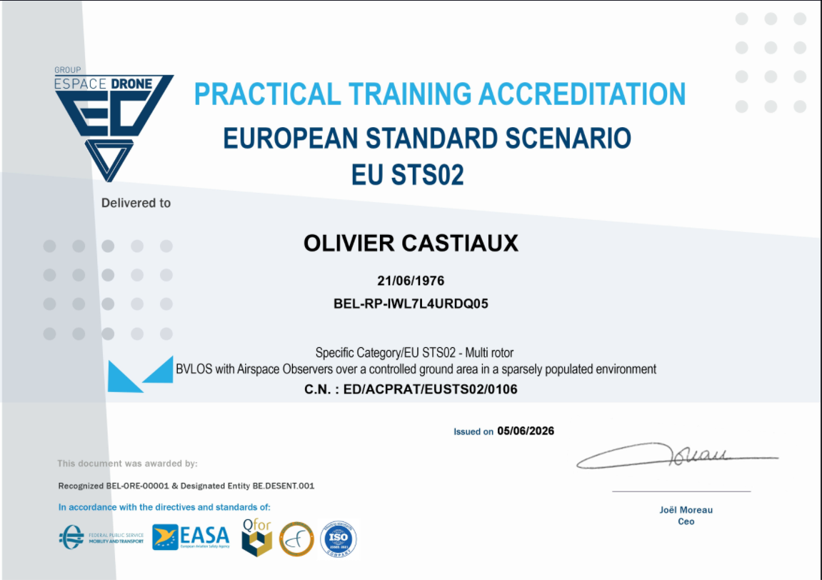 Certificate Practical STS02